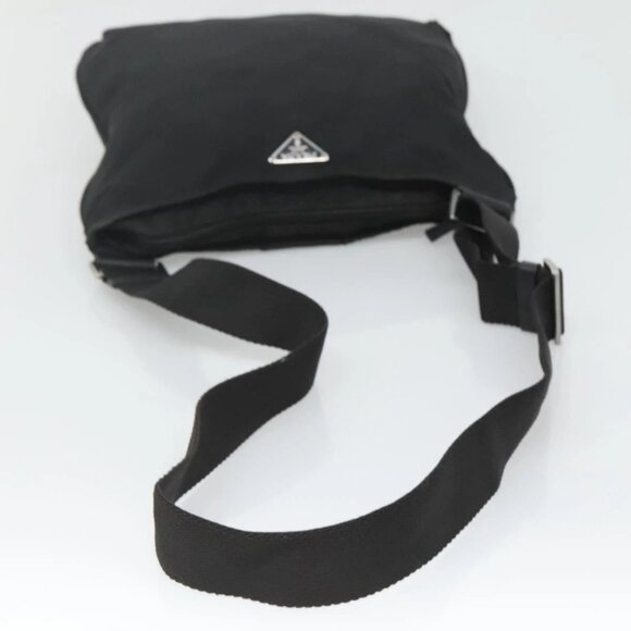 PRADA Shoulder Bag Nylon Black Silver Auth - Picture 7 of 16